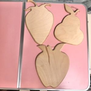 4/$10!!Wood craft fruit bundle